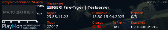баннер для сервера garrysmod. [GER] Fire-Tiger | Testserver
