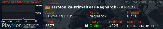 баннер для сервера ark. HarMonika-PrimalFear-Ragnarok - (v361.7)
