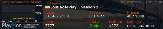 баннер для сервера samp. Lost RolePlay | Season 2