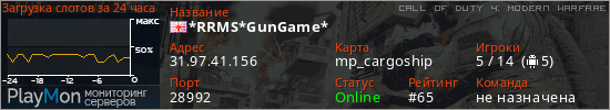 баннер для сервера cod4. *RRMS*GunGame*