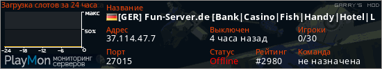 баннер для сервера garrysmod. [GER] Fun-Server.de [Bank|Casino|Fish|Handy|Hotel|Lizenz|VCMod]