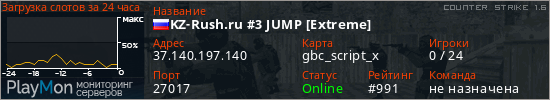 баннер для сервера cs. KZ-Rush.ru #3 JUMP [Extreme]