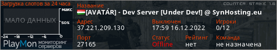 баннер для сервера cs. [AVATÁR] - Dev Server [Under Dev!] @ SynHosting.eu