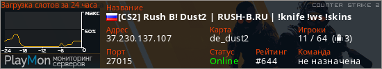 баннер для сервера cs2. [CS2] Rush B! Dust2 | RUSH-B.RU | !knife !ws !skins
