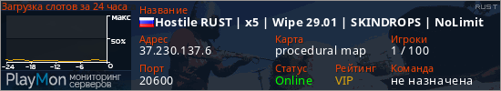 баннер для сервера rust. Hostile RUST | x5 | Wipe 29.01 | SKINDROPS | NoLimit