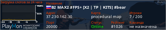 баннер для сервера rust. B2 MAX2 #FPS+ [X2 | TP | KITS] #bear