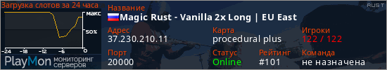 баннер для сервера rust. Magic Rust - Vanilla 2x Long | EU East