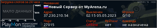 баннер для сервера garrysmod. Новый Сервер от MyArena.ru
