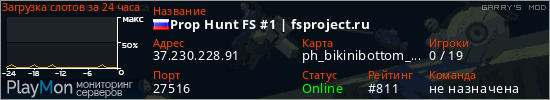 баннер для сервера garrysmod. Prop Hunt FS #1 | fsproject.ru