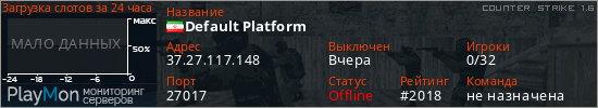 баннер для сервера cs. Default Platform