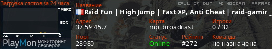 баннер для сервера cod4. Raid Fun | High Jump | Fast XP, Anti Cheat | raid-gaming.net