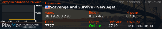 баннер для сервера samp. Scavenge and Survive - New Age!