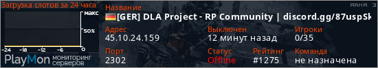 баннер для сервера arma3. [GER] DLA Project - RP Community | discord.gg/87uspSk | modded