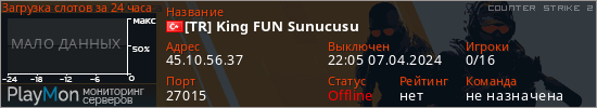 баннер для сервера cs2. [TR] King FUN Sunucusu