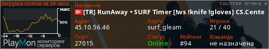 баннер для сервера cs2. [TR] RunAway • SURF Timer [!ws !knife !gloves] CS.Center