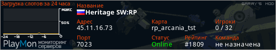 баннер для сервера garrysmod. Heritage SW:RP