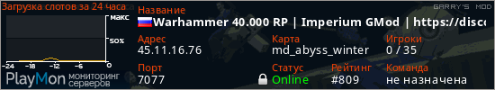 баннер для сервера garrysmod. Warhammer 40.000 RP | Imperium GMod | https://discord.gg/4ZN5vH
