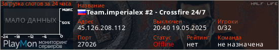 баннер для сервера hl. Team.imperialex #2 - Crossfire 24/7