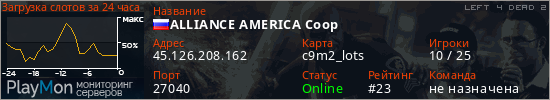 баннер для сервера l4d2. ALLIANCE AMERICA Coop