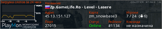 баннер для сервера cs. Zp.GameLife.Ro - Level - Lasere
