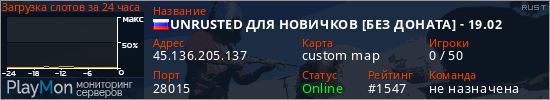 баннер для сервера rust. UNRUSTED ДЛЯ НОВИЧКОВ [БЕЗ ДОНАТА] - 19.02