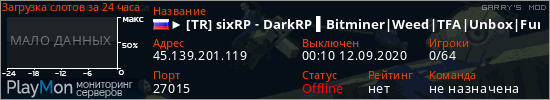 баннер для сервера garrysmod. ► [TR] sixRP - DarkRP ▌Bitminer|Weed|TFA|Unbox|FunRP▌
