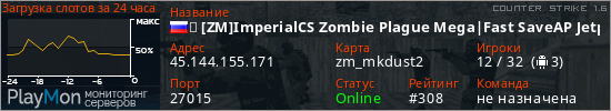баннер для сервера cs. ★ [ZM]ImperialCS Zombie Plague Mega|Fast SaveAP Jetpack+GoldenAK