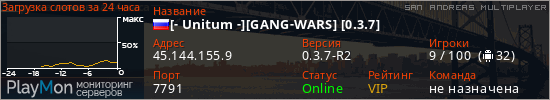 баннер для сервера samp. [- Unitum -][GANG-WARS] [0.3.7]