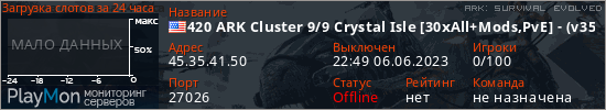 баннер для сервера ark. 420 ARK Cluster 9/9 Crystal Isle [30xAll+Mods,PvE] - (v357.15)