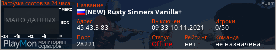 баннер для сервера rust. [NEW] Rusty Sinners Vanilla+