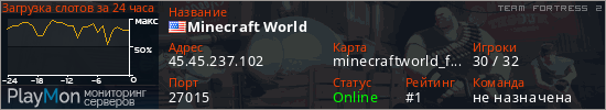 баннер для сервера tf2. Minecraft World