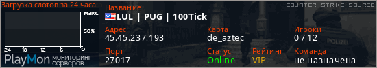 баннер для сервера css. LUL | PUG | 100Tick