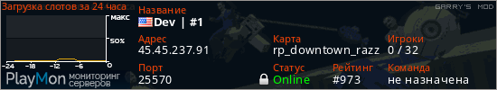 баннер для сервера garrysmod. Dev | #1