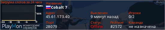 баннер для сервера rust. Cobalt 7