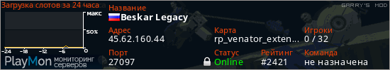 баннер для сервера garrysmod. Beskar Legacy