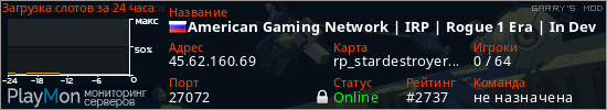баннер для сервера garrysmod. American Gaming Network | IRP | Rogue 1 Era | In Development
