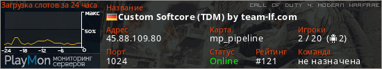 баннер для сервера cod4. Custom Softcore (TDM) by team-lf.com