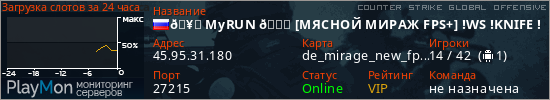 баннер для сервера csgo. 🥇 MyRUN 🏃 [МЯСНОЙ МИРАЖ FPS+] !WS !KNIFE !GLOVES PUBLIC
