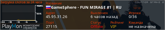 баннер для сервера cs2. GameSphere - FUN MIRAGE #1 | RU