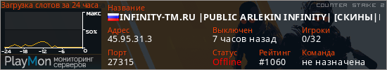 баннер для сервера cs2. INFINITY-TM.RU |PUBLIC ARLEKIN INFINITY| [СКИНЫ|НОЖИ]