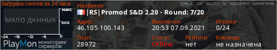 баннер для сервера cod4. |RS|Promod S&D 2.20 - Round: 7/20