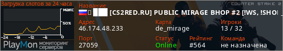 баннер для сервера cs2. ➥ ███ [CS2RED.RU] PUBLIC MIRAGE BHOP #2 [!WS, !SHOP]