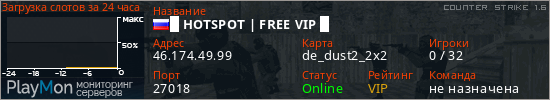 баннер для сервера cs. █ HOTSPOT | FREE VIP █