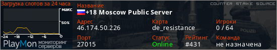 баннер для сервера css. +18 Moscow Public Server