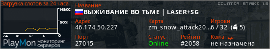 баннер для сервера cs. ВЫЖИВАНИЕ ВО ТЬМЕ | LASER+SG