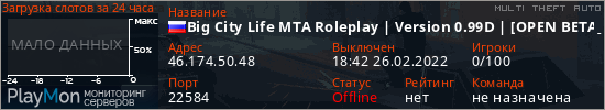 баннер для сервера mta. Big City Life MTA Roleplay | Version 0.99D | [OPEN BETA]