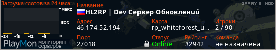 баннер для сервера garrysmod. HL2RP | Dev Cepвep Oбнoвлeнu&uacute;