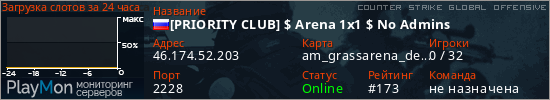 баннер для сервера csgo. [PRIORITY CLUB] $ Arena 1x1 $ No Admins