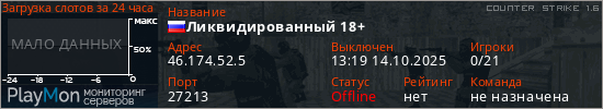 баннер для сервера cs. Ликвидированный 18+