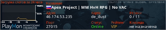 баннер для сервера csgo. Apex Project | MM HvH RPG | No VAC